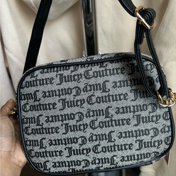 **NEVER WORN** juicy couture black beige multi double the love camera xbody - Picture 3 of 4